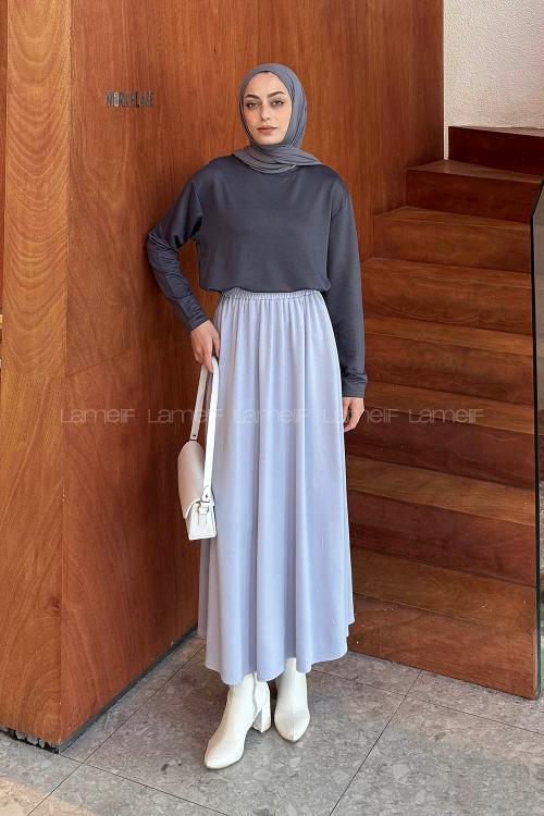 Lamelif Basic Sweat Antrsit