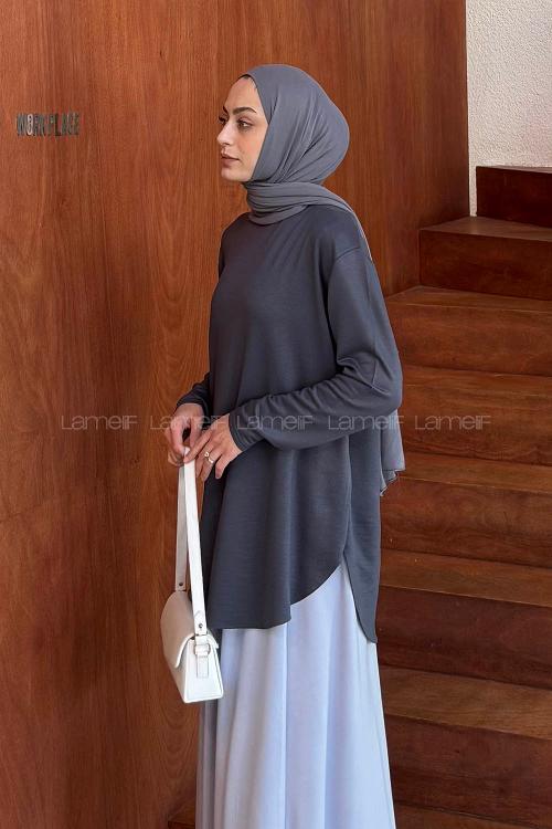 Lamelif Basic Sweat Antrsit