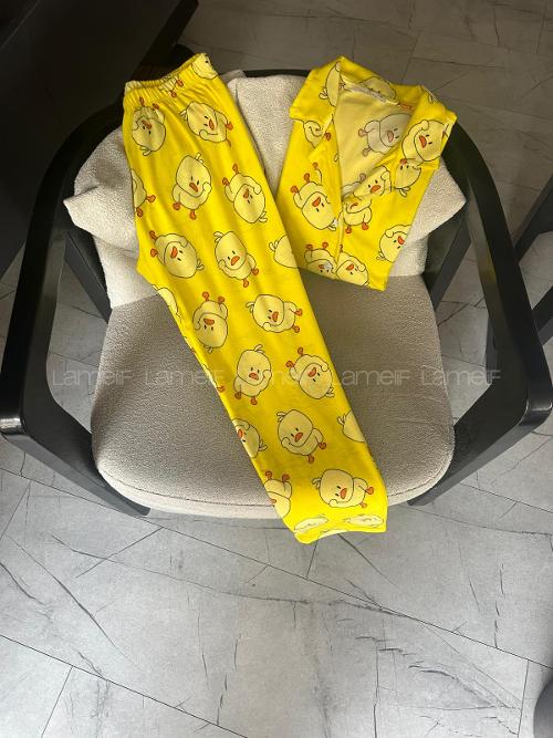 Lamelif Civciv Detaylı Pijama Takımı