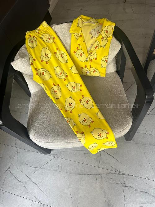 Lamelif Civciv Detaylı Pijama Takımı