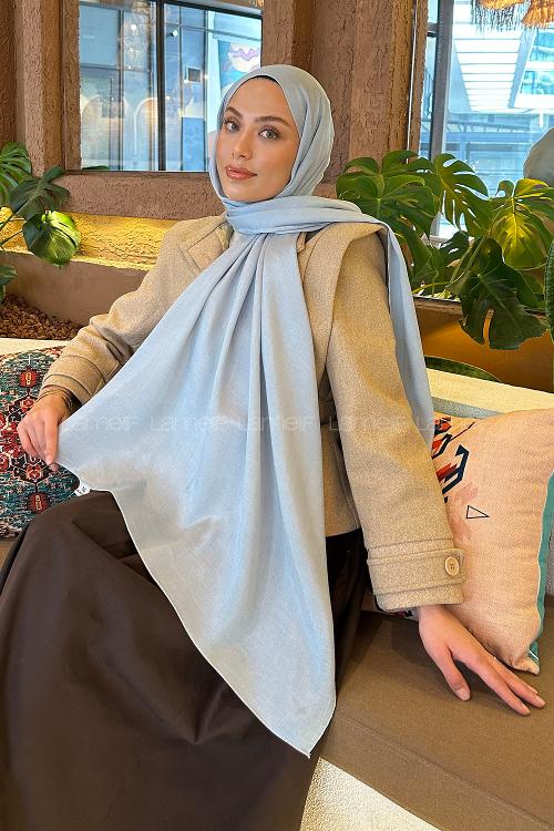 Lamelif Star Şal Buz Mavisi
