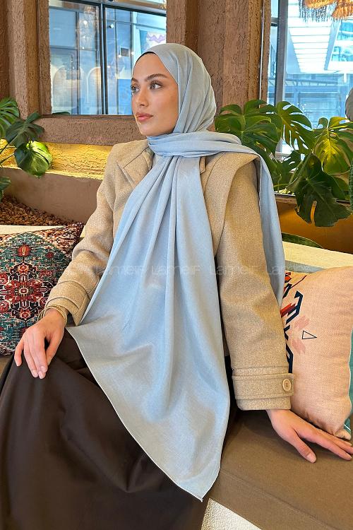 Lamelif Star Şal Buz Mavisi