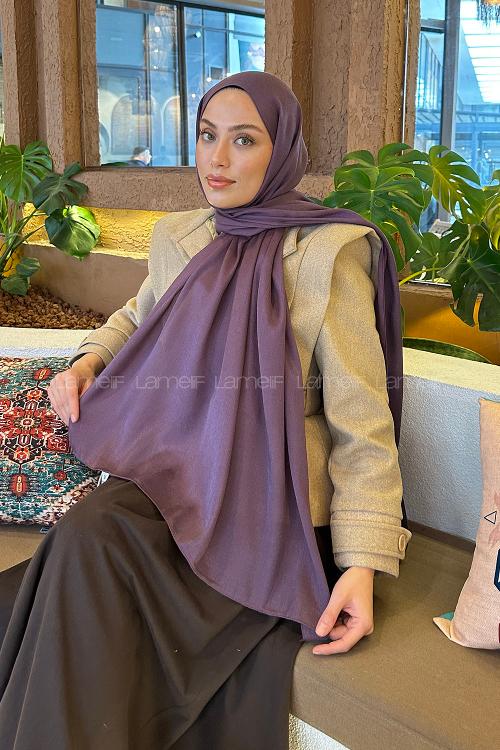 Lamelif Star Şal Koyu Mor