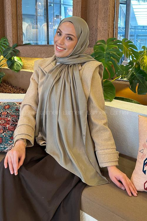 Lamelif Star Şal Küf Yeşili