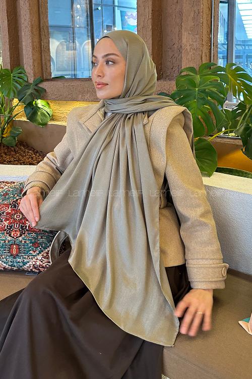 Lamelif Star Şal Küf Yeşili