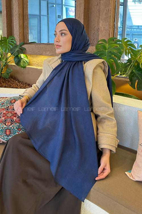 Lamelif Star Şal Lacivert
