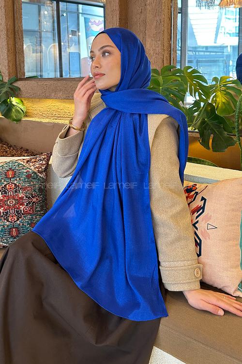 Lamelif Star Şal Saks Mavisi