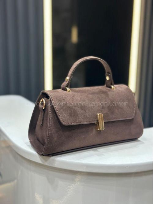Lamelif Leına Süet Model Kadın Çapraz Çantası