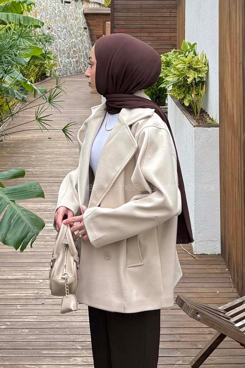 Lamelif Fleto Cep Kaban Krem