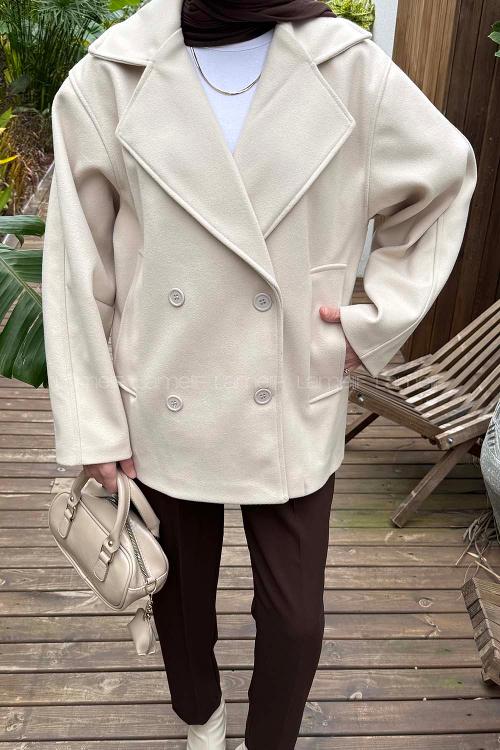 Lamelif Fleto Cep Kaban Krem