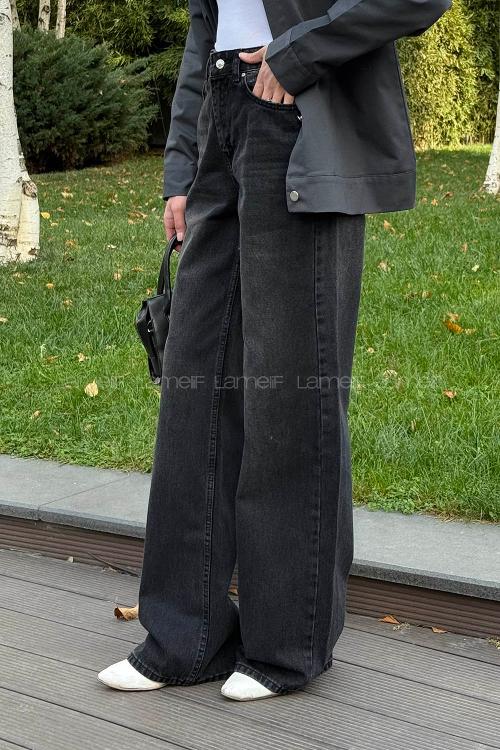 Lamelif Palazzo Yırtık Jean Nostalji Mavi