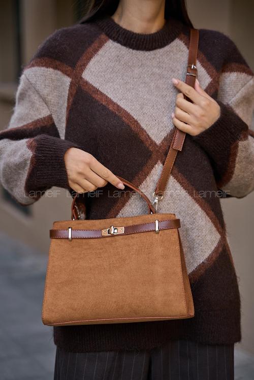 Tan With Suspenders Skin Arm Bag Bag