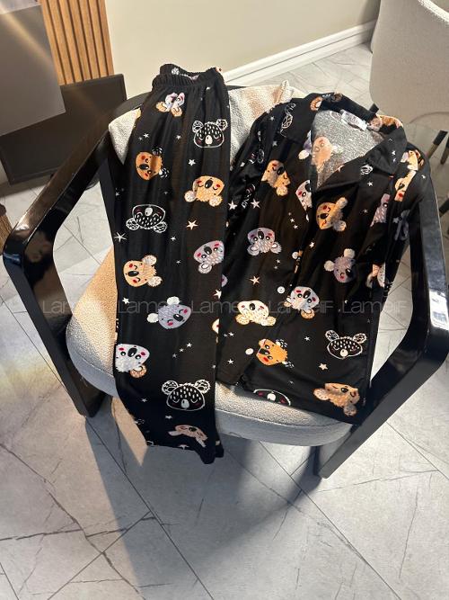 Lamelif Büyük Koala Desenli Pijama Takımı