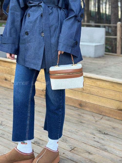 Tan With Suspenders Bag