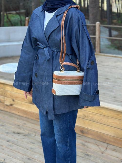 Tan With Suspenders Bag