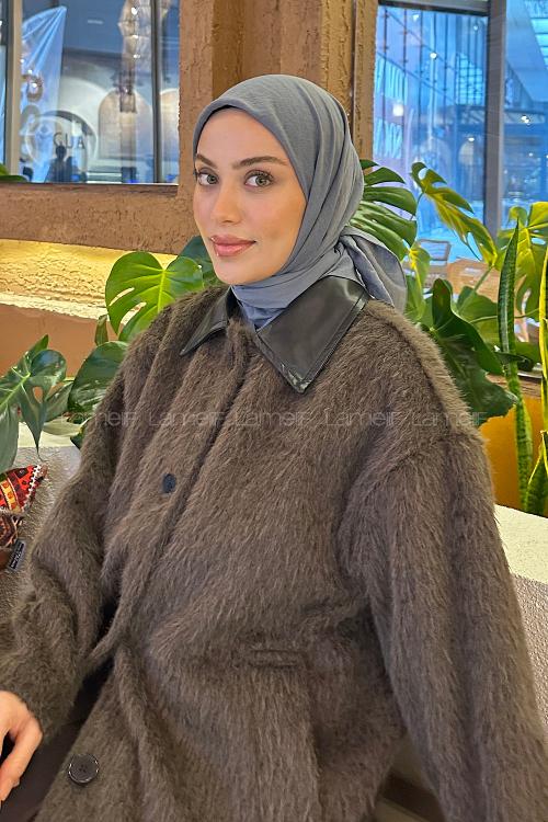 Lamelif Comfort Pamuk Eşarp Füme