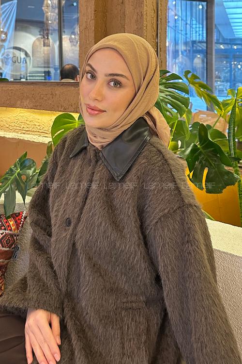 Lamelif Comfort Pamuk Eşarp Sütlü Kahve