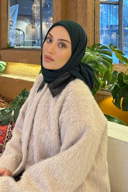 Lamelif Comfort Pamuk Eşarp Zümrüt Yeşili