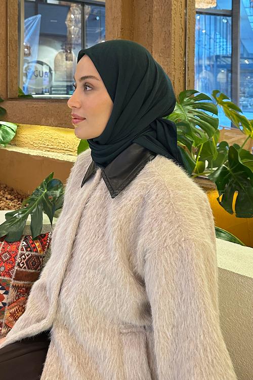 Lamelif Comfort Pamuk Eşarp Zümrüt Yeşili