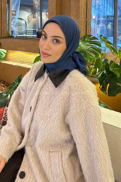 Lamelif Soft Touch Eşarp Gece Mavisi