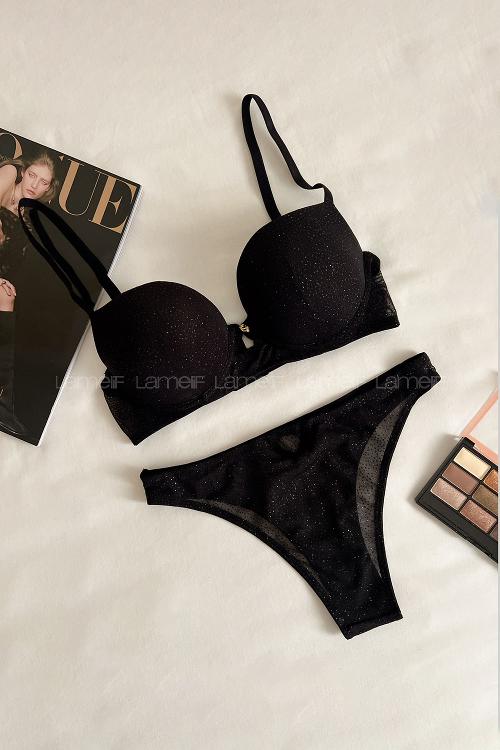 Lamelif Şhine Taşlı Destekli Takım