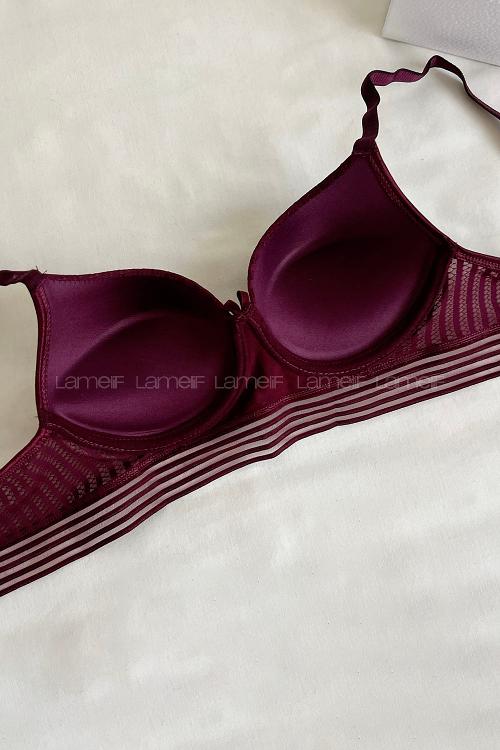 Lamelif Detaylı Push Up Sütyen