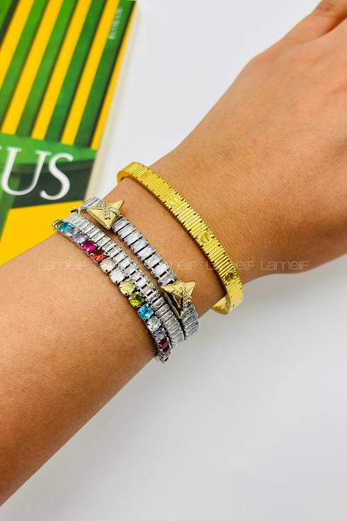 Lamelif Gold Cartier Bileklik Çelik Paslanmaz