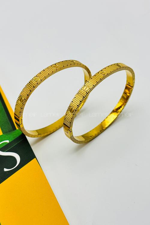 Lamelif Gold Cartier Bileklik Çelik Paslanmaz