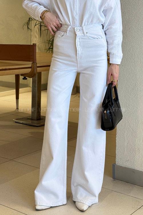 Stone Denim High Waist Denim Pants