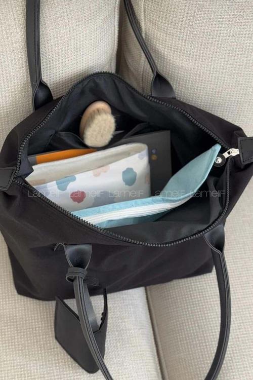 Lamelif Cüzdan Askılı Salaş Kadın Çanta Siyah