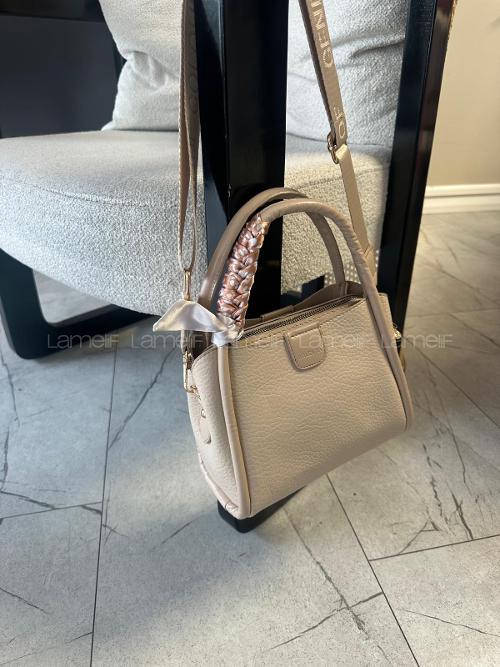 Mink With Zipper Skin Hand Bag Arm Bag Bag