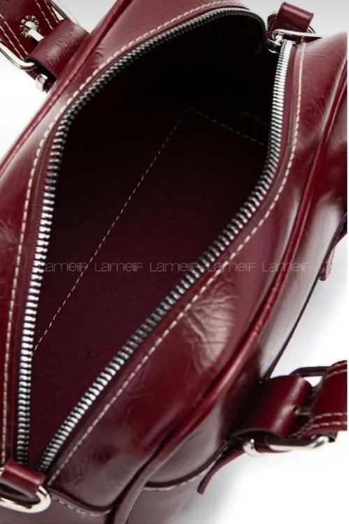 Lamelif Montanna Gümüş Detaylı Kadın El Ve Omuz Çantası Bordo