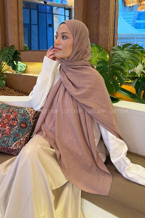 Lamelif Comfort Pamuk Şal Soft Pudra