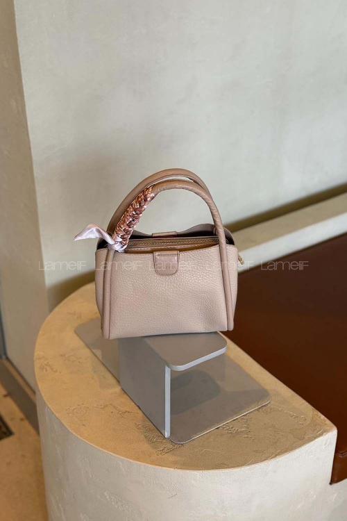 Mink With Zipper Skin Hand Bag Arm Bag Bag