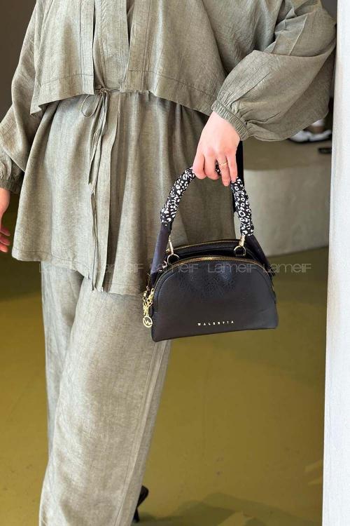 Lamelif Fular Detaylı Armoli El ve Omuz Çantası