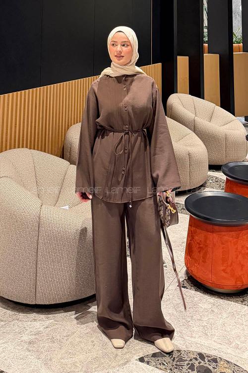 Lamelif Tensel İkili Takım Acı Kahve