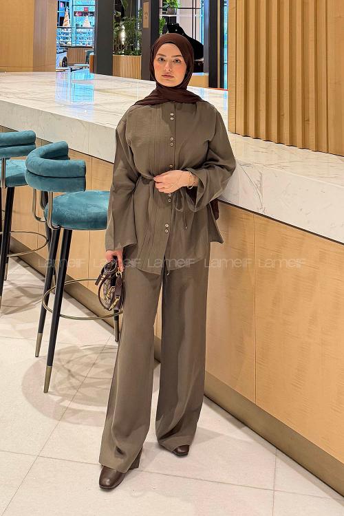 Lamelif Tensel İkili Takım Haki