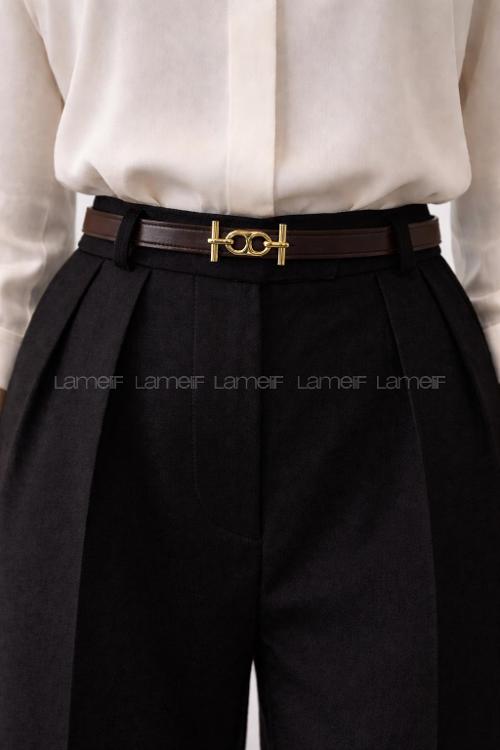 Lamelif Gold Tokalı İnce Kadın Kemer,Pantolon Kemeri ,Gömlek Kemeri Çeket Kemeri