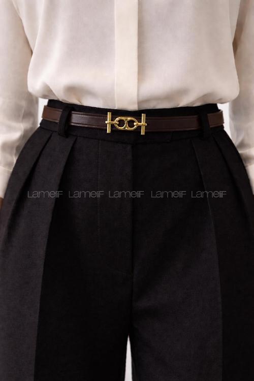 Lamelif Gold Tokalı İnce Kadın Kemer,Pantolon Kemeri ,Gömlek Kemeri Çeket Kemeri