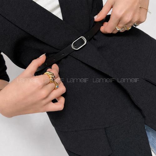 Lamelif Gümüş Tokalı  Suni Deri Kadın Kemer – Elegant Seri