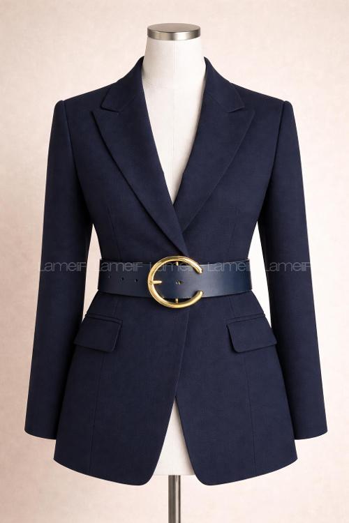 Lamelif Kadın Crow C Form Gold Tokalı