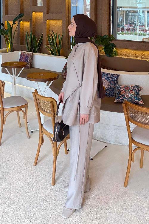 Stone Shirt Collar Long Arm Ayrobin Regular Trousers Comfortable Suit