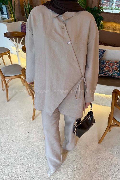 Stone Shirt Collar Long Arm Ayrobin Regular Trousers Comfortable Suit