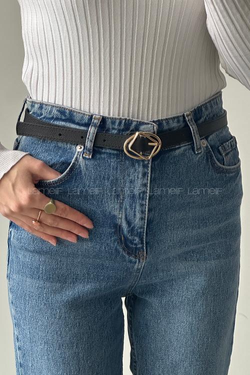Black Belted Silver Belt