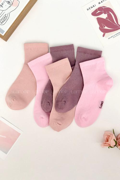 Lamelif 3lü İhracat Yarım Konç Çorap