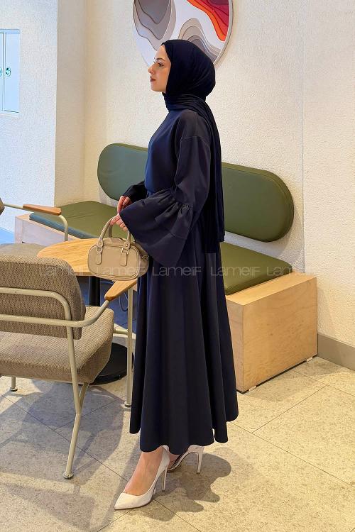 Lamelif Etekli Takım Lacivert