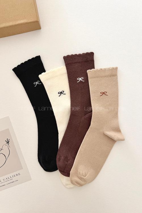 Lamelif 4lü Kurdale Soket Çorap