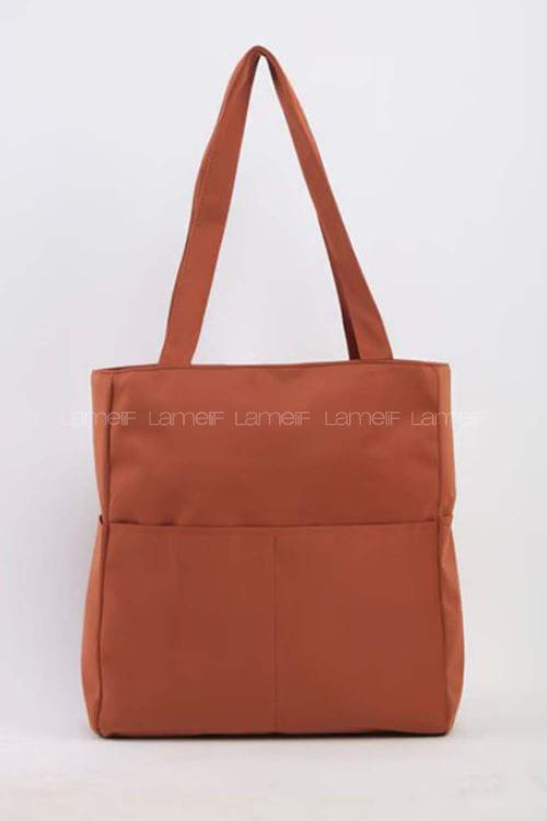 Lamelif Shopper Bag Kadın Çanta Taba