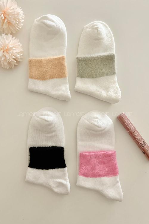 Lamelif 4lü Peluş Çorap