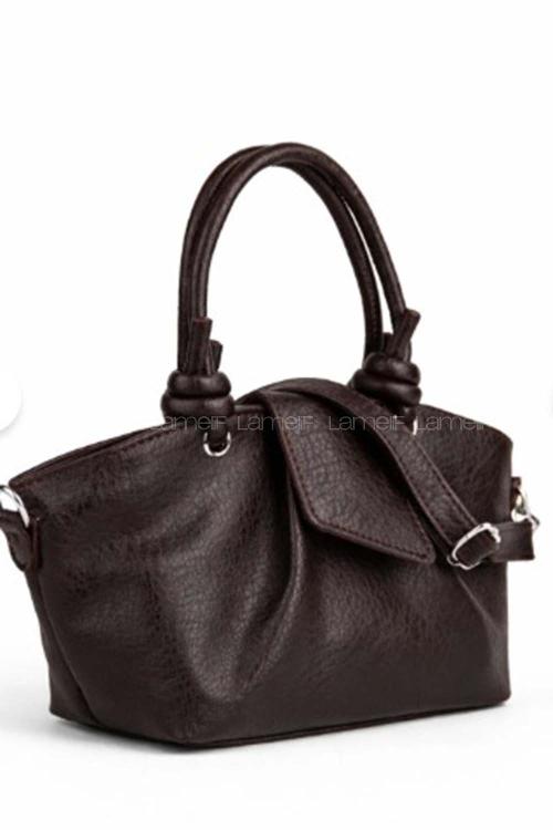 Lamelif Paris Kadın Pase Soft Deri Askılı Çanta Acı Kahve